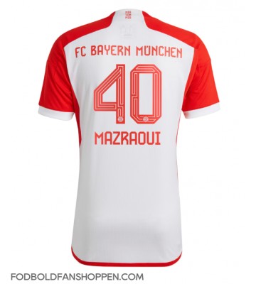 Bayern Munich Noussair Mazraoui #40 Hjemmebanetrøje 2023-24 Kortærmet